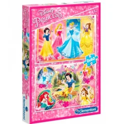 CLEMENTONI Puzzles Y Construcciones|Princesas Disney Puzzle 2 x 60 Piezas