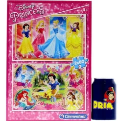 CLEMENTONI Puzzles Y Construcciones|Princesas Disney Puzzle 2 x 60 Piezas