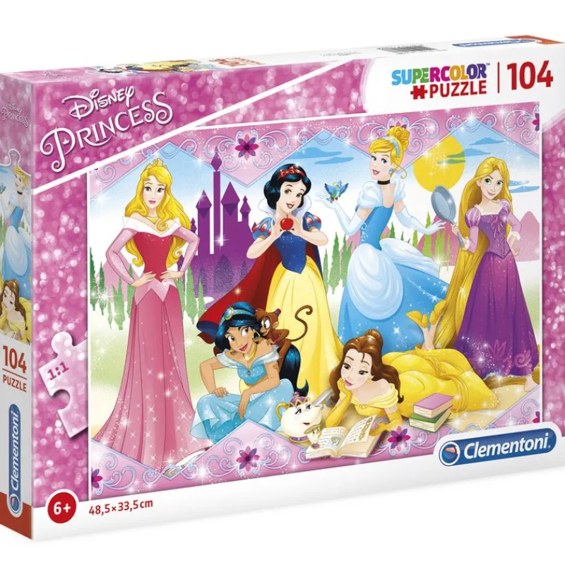 CLEMENTONI Puzzles Y Construcciones|Princesas Disney Puzzle 104 Piezas