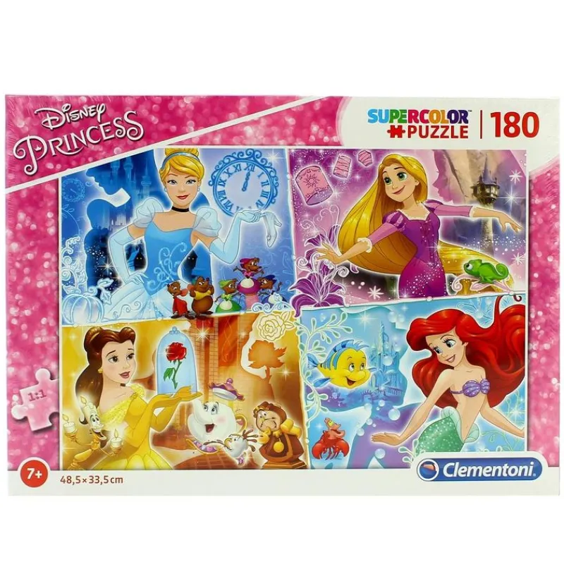 CLEMENTONI Princesas Disney Puzzle 180 Piezas- Puzzles Y Construcciones