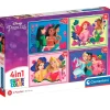 CLEMENTONI Puzzles Y Construcciones|Princesas Disney Puzzle 4 en 1 Progresivo