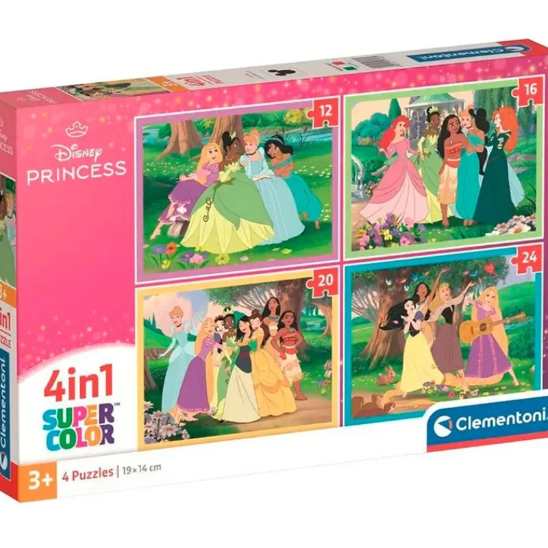 CLEMENTONI Princesas Disney Puzzle Evolutivo- Puzzles Y Construcciones