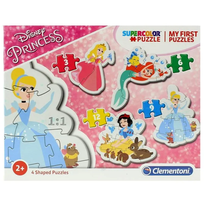CLEMENTONI Puzzles Y Construcciones|Princesas Disney Puzzle Progresivo