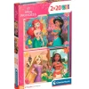 CLEMENTONI Princesas Disney Puzzle 2x20 Piezas- Puzzles Y Construcciones