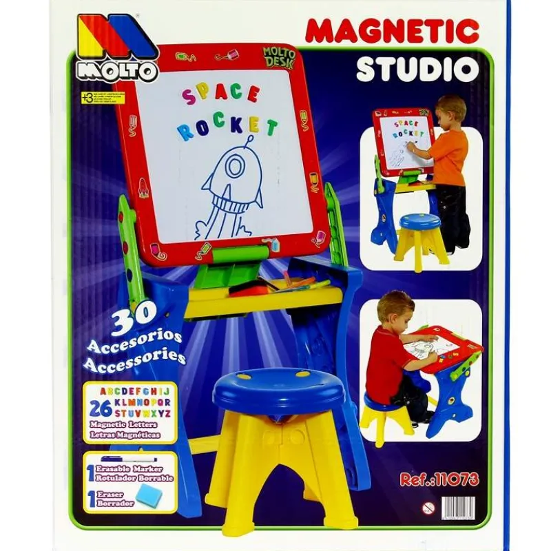 MOLTO Escolar|Pupitre con Pizarra Magnética 2 en 1