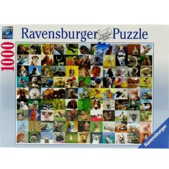 RAVENSBURGER Puzzles Y Construcciones|Puzzle 99 Divertidos Animales de 1000 Piezas