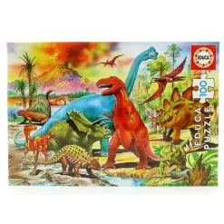 EDUCA Puzzles Y Construcciones|Puzzle 100 Piezas Dinosaurios