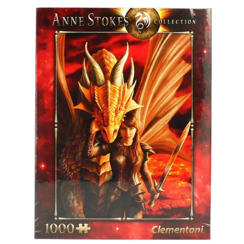 CLEMENTONI Puzzle Anne Stokes Dragón de 1.000 Piezas- Puzzles Y Construcciones