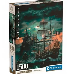 CLEMENTONI Puzzle Barco Pirata 1500 Piezas- Puzzles Y Construcciones