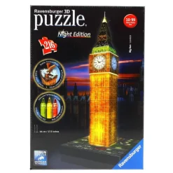RAVENSBURGER Puzzle Big Ben Night 3D- Puzzles Y Construcciones