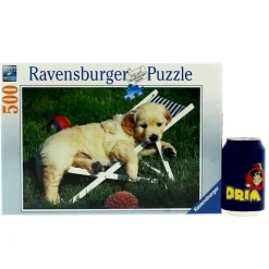 RAVENSBURGER Puzzles Y Construcciones|Puzzle Cachorros Golden Retriver 500 Piezas
