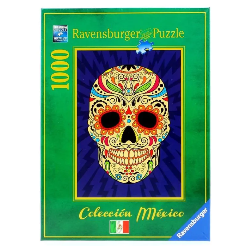 RAVENSBURGER Puzzles Y Construcciones|Puzzle Calavera Mexicana de 1.000 Piezas