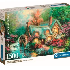 CLEMENTONI Puzzles Expertos: Más De 1000 Piezas|Puzzles Y Construcciones|Puzzle Casa Campestre 1500 Piezas