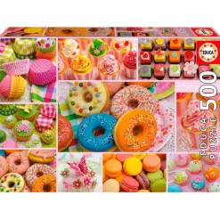 EDUCA Puzzle Collage de Dulces 500 Piezas- Puzzles Y Construcciones
