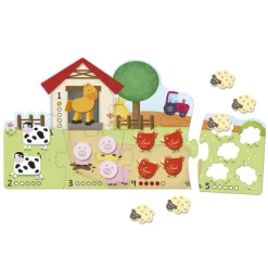 GOULA Puzzle Contar del 1 al 5- Puzzles Y Construcciones
