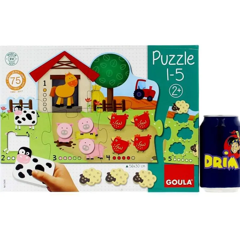 GOULA Puzzle Contar del 1 al 5- Puzzles Y Construcciones