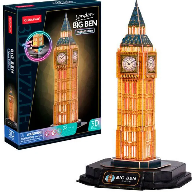 SELECCION DRIM Puzzle 3D Big Ben LED- Puzzles Y Construcciones