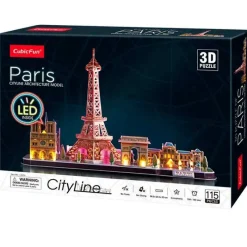 SELECCION DRIM Puzzle 3D Torre Eiffel LED- Puzzles Y Construcciones