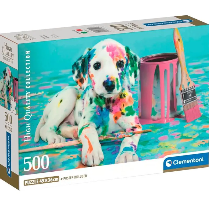 CLEMENTONI Puzzle Dalmata Divertido 500 Piezas- Puzzles Y Construcciones