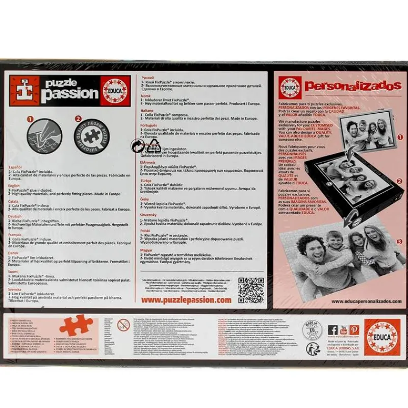 EDUCA Puzzle de Foto Clase Animal de 1000 Piezas- Puzzles Y Construcciones