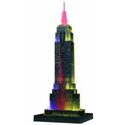 RAVENSBURGER Puzzle Empire State Buillding night 3D- Puzzles Y Construcciones