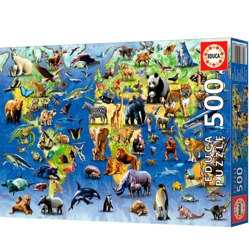EDUCA Puzzle Especies en Peligro 500 Piezas- Puzzles Y Construcciones