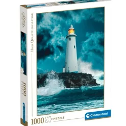 CLEMENTONI Puzzles Y Construcciones|Puzzle Faro en la Tormenta 1000 Piezas