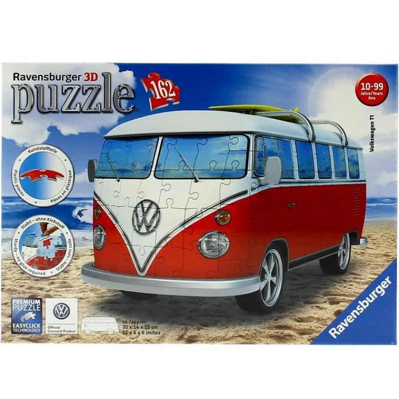 RAVENSBURGER Puzzles Y Construcciones|Puzzle Furgoneta Volkswagen 3D