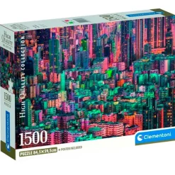 CLEMENTONI Puzzles Expertos: Más De 1000 Piezas|Puzzles Y Construcciones|Puzzle Hong Kong 1500 Piezas