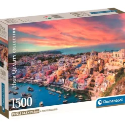 CLEMENTONI Puzzles Expertos: Más De 1000 Piezas|Puzzles Y Construcciones|Puzzle Isla Procida 1500 Piezas