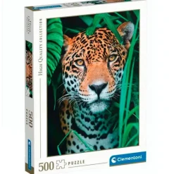 CLEMENTONI Puzzle Jaguar en la Jungla 500 Piezas- Puzzles Y Construcciones