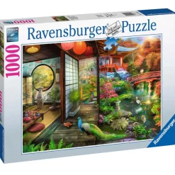 RAVENSBURGER Puzzles Y Construcciones|Puzzle Jardín Japonés 1000 Piezas