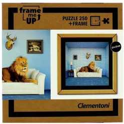 CLEMENTONI Puzzle León con Marco 250 Piezas- Puzzles Y Construcciones