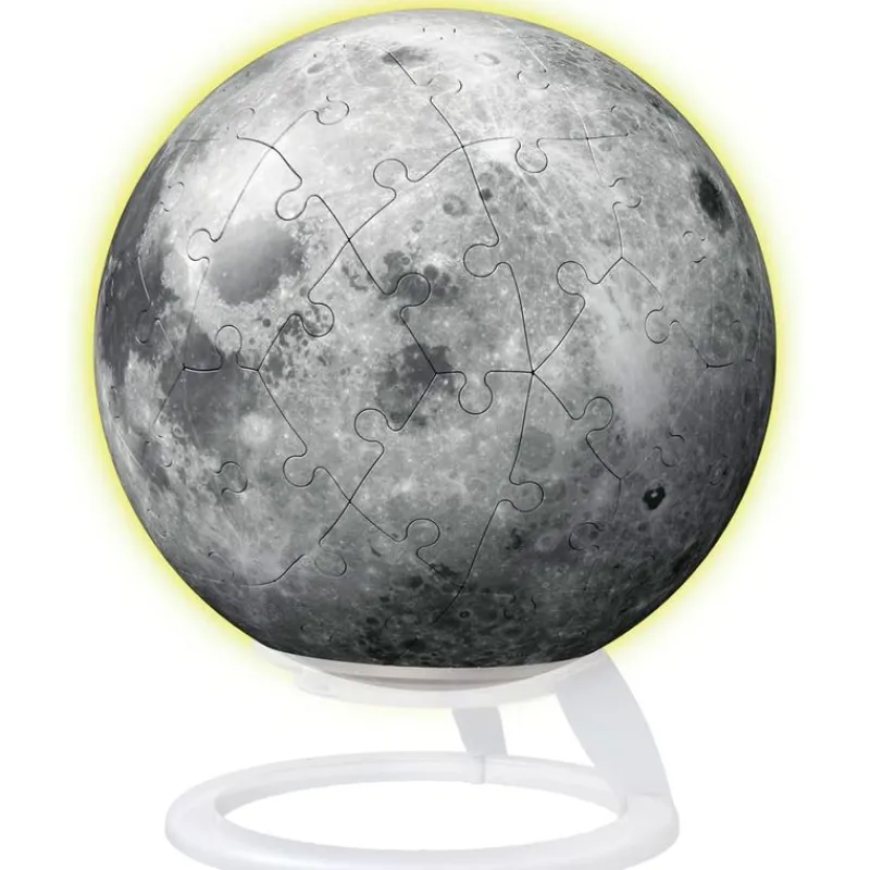 RAVENSBURGER Puzzles Y Construcciones|Puzzle Luna 3D Brilla en la Oscuridad
