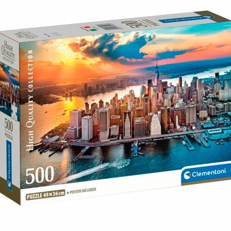 CLEMENTONI Puzzle Nueva York 500 Piezas- Puzzles Y Construcciones