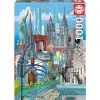 EDUCA Puzzles Y Construcciones|Puzzle Nueva York Carlo Stanga 1000 Piezas