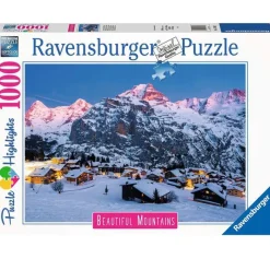 RAVENSBURGER Puzzles Y Construcciones|Puzzle Oberland Bernés 1000 Piezas