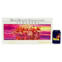CLEMENTONI Puzzle Panorámico El Baile de los Flamencos 1.000 Piezas- Puzzles Y Construcciones