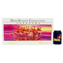 CLEMENTONI Puzzle Panorámico El Baile de los Flamencos 1.000 Piezas- Puzzles Y Construcciones