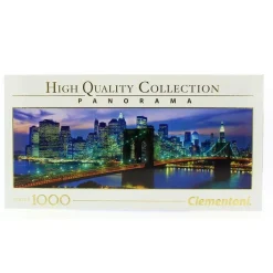 CLEMENTONI Puzzle Panorámico Puente de Brooklyn 1.000 Piezas- Puzzles Y Construcciones