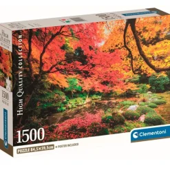 CLEMENTONI Puzzles Expertos: Más De 1000 Piezas|Puzzles Y Construcciones|Puzzle Parque de Otoño 1500 Piezas