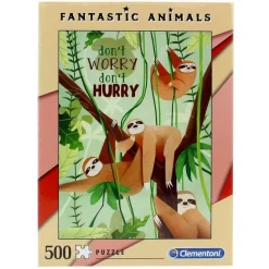 CLEMENTONI Puzzle Perezoso 500 Piezas- Puzzles Y Construcciones