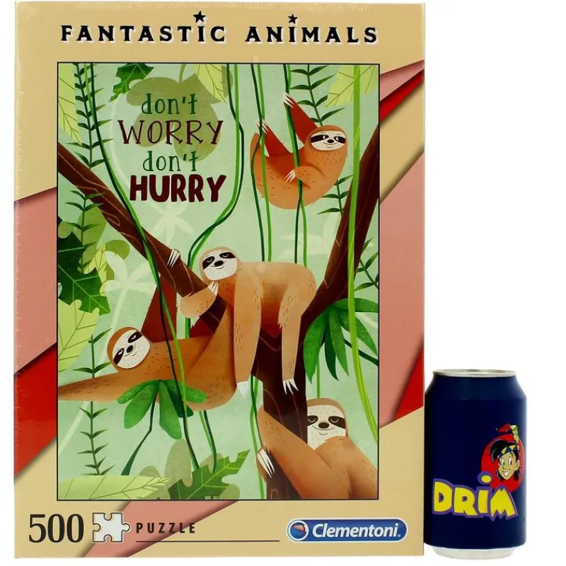 CLEMENTONI Puzzle Perezoso 500 Piezas- Puzzles Y Construcciones