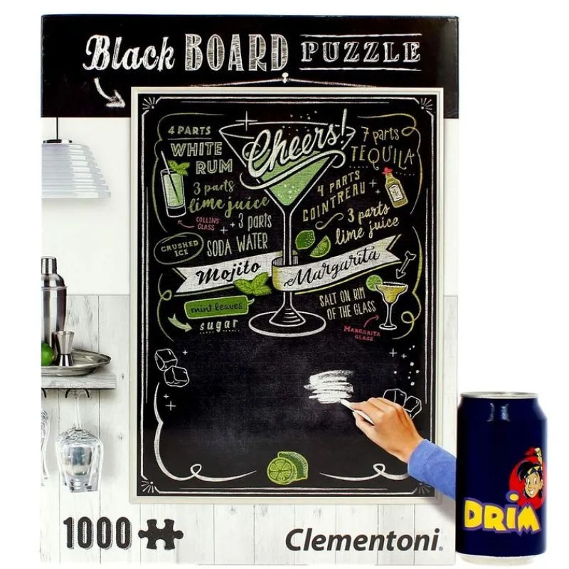 CLEMENTONI Puzzle Pizarra Cheers de 1.000 Piezas- Puzzles Y Construcciones