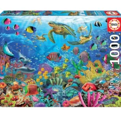 EDUCA Puzzles Y Construcciones|Puzzle Tortugas en el Pacífico 1000 Piezas