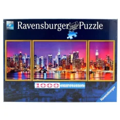 RAVENSBURGER Puzzle Tríptico Nueva York de 1.000 Piezas- Puzzles Y Construcciones