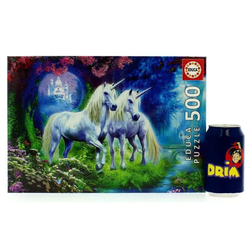 EDUCA Puzzles Y Construcciones|Puzzle Unicornios en el Bosque de 500 Piezas