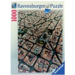 RAVENSBURGER Puzzle Vista Aérea de Barcelona 1000 Piezas- Puzzles Y Construcciones