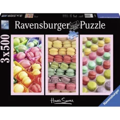 RAVENSBURGER Puzzles Expertos: Más De 1000 Piezas|Puzzles Y Construcciones|Puzzle 3x500 piezas Macaron