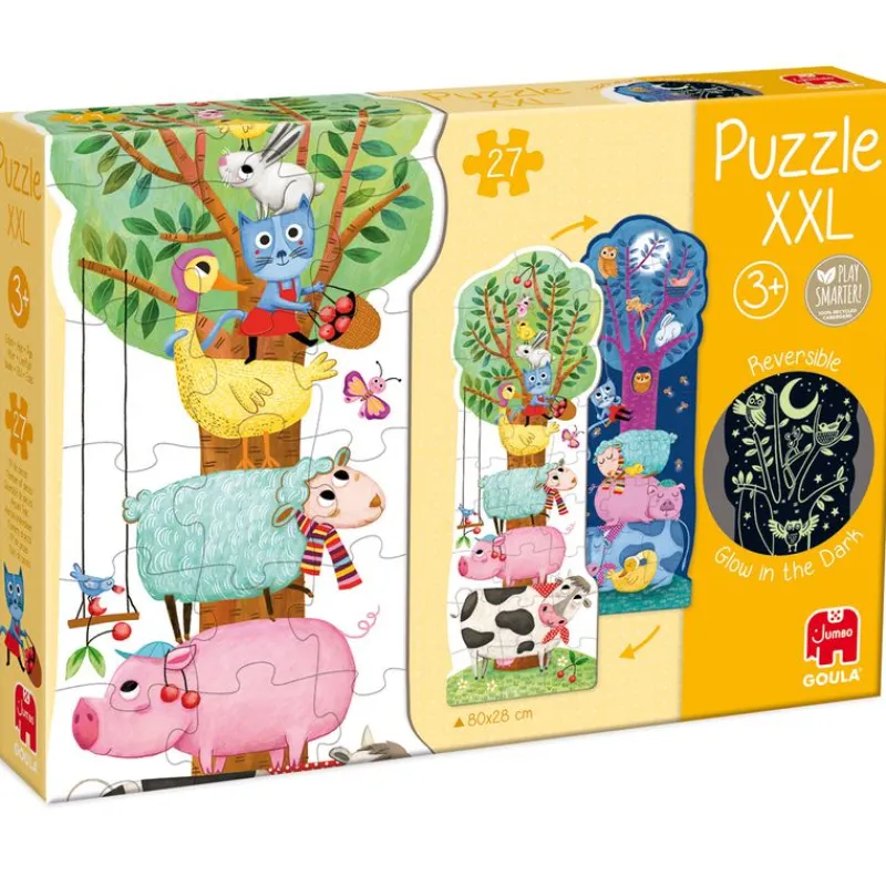 GOULA Puzzle XXL Granja Día y Noche- Puzzles Y Construcciones